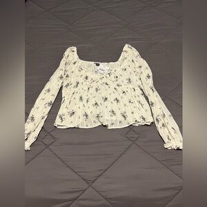 NWT American Eagle long sleeve babydoll top